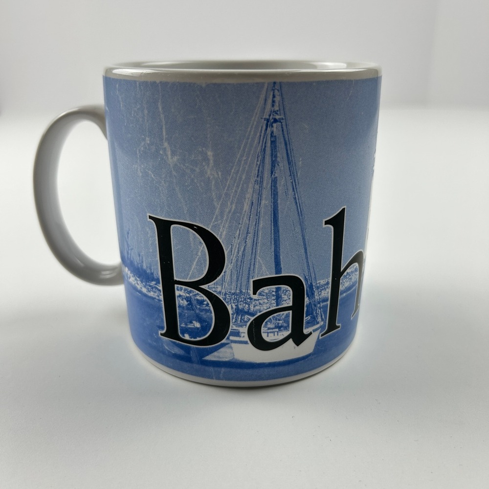 Starbucks 2005 Bahamas Architect Series Blue Sailboat Coffee‎ Mug Thailand
